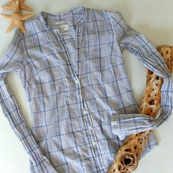Abercrombie & Fitch Tops - Sun Bleached Gauze Striped Shirt
